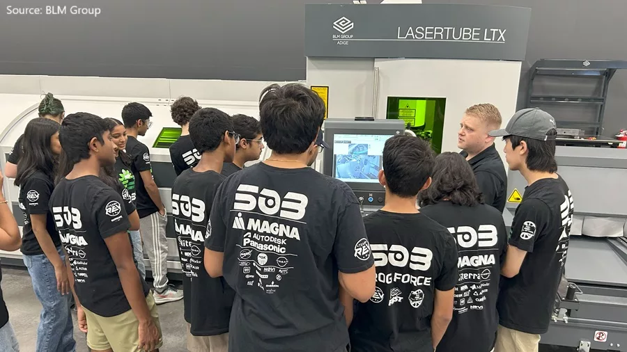 Frog Force 503 Robotics Team Cuts, Forms Metal at BLM Group