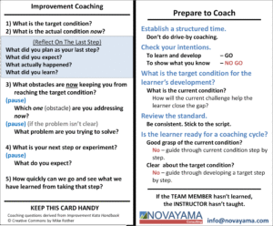 Using the Coaching Kata Outside of the Improvement Kata