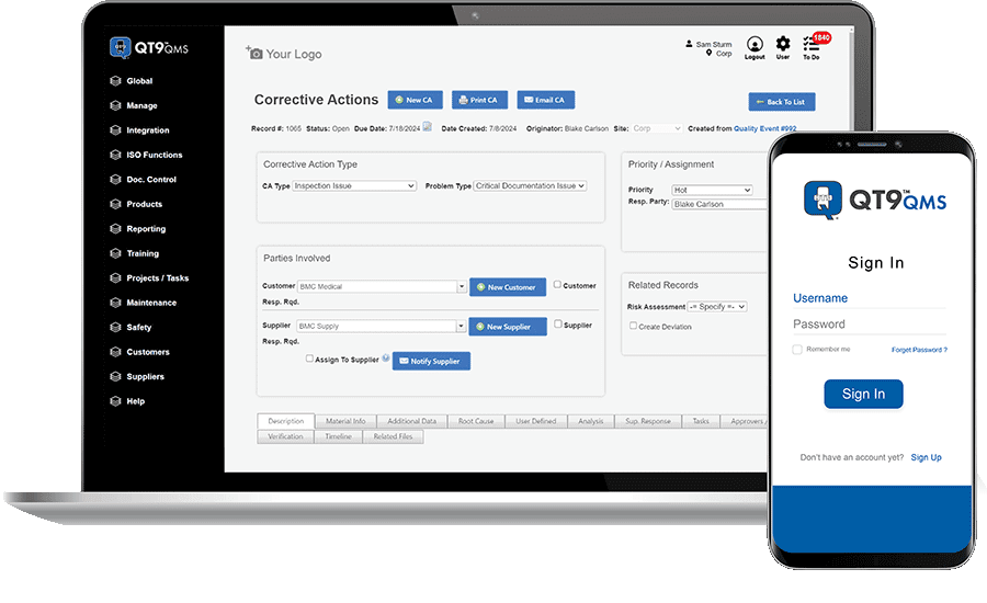 QT9 Software Highlights QT9 QMS
